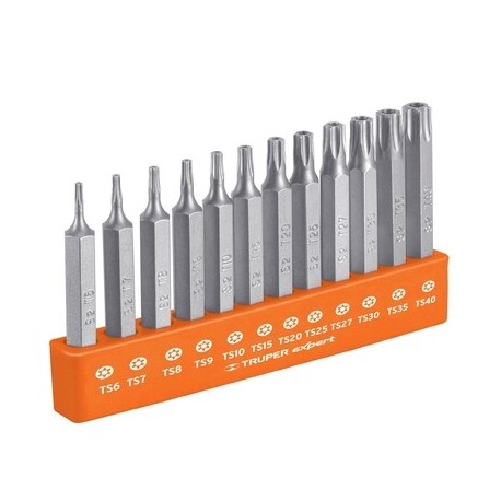 Juego de 12 puntas torx con seguro combinadas 101675
