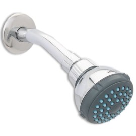 Regadera ecologica 2 ½" de cebolla con brazo y chapetón MOD. 4506BL