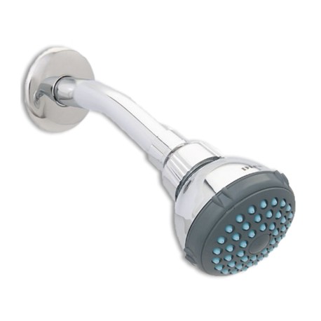 Regadera ecologica 2 ½" de cebolla con brazo y chapetón MOD. 4506BL