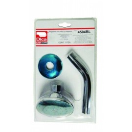 Regadera 3" de cebolla con brazo y chapetón MOD. 4504BL