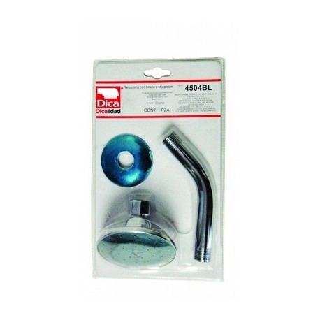 Regadera 3" de cebolla con brazo y chapetón MOD. 4504BL