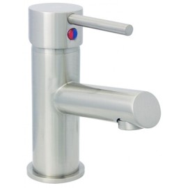 Monomando ecologico corto para lavabo acero inoxidable MOD 4423.9