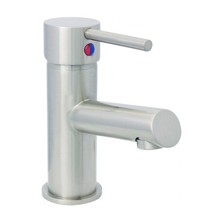 Monomando ecologico corto para lavabo acero inoxidable MOD 4423.9