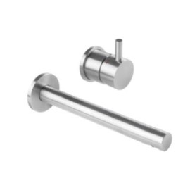 Monomando sencillo para regadera INOX satín MOD. 9037INOX.9