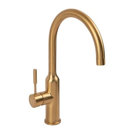 Monomando INOX sencillo para cocina bronce MOD 9494.8INOX