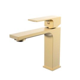Monomando empotrable para lavabo ROW Brushed Gold MOD. TB43.021BG