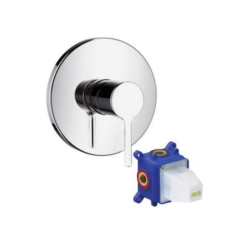 Monomando de empotrar para regadera Negro Mate MOD. TB32.101NEGRO