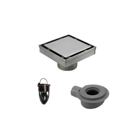 Regadera redonda 5 funciones cromo MOD. TB60.905