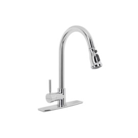 Monomando para cocina INOX con nariz retractil 2 funciones MOD. 9495.9INOX