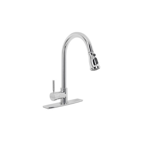 Monomando para cocina INOX con nariz retractil 2 funciones MOD. 9495.9INOX