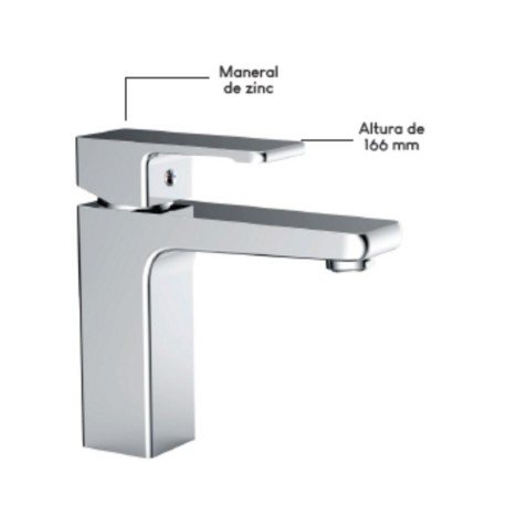 Mezcladora para fregadero 8" MOD. CE021