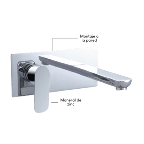 Mezcladora para fregadero 8" MOD. VP50.074